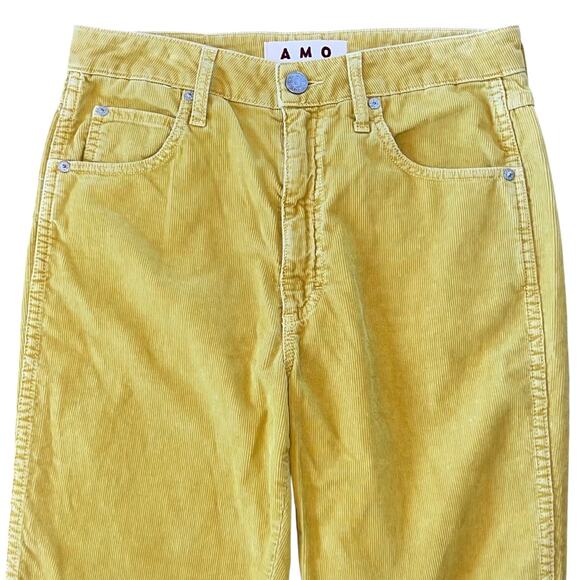 AMO Chloe Crop Corduroy Pants High Rise - Picture 2 of 8